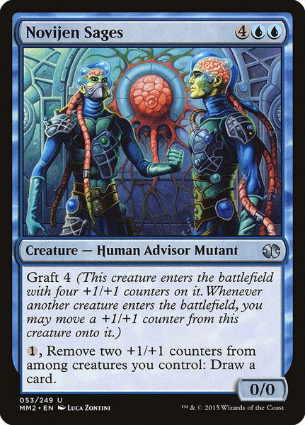 Novijen Sages trading card from Modern Masters 2015 Novijen Sages - Modern Masters 2015 Magic: The Gathering trading card