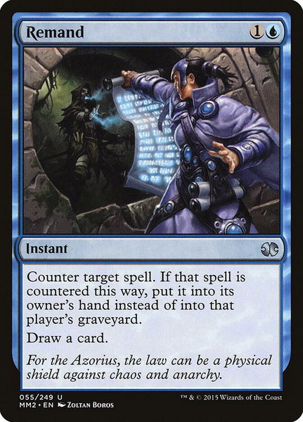 Remand trading card from Modern Masters 2015 Remand - Modern Masters 2015 Magic: The Gathering trading card
