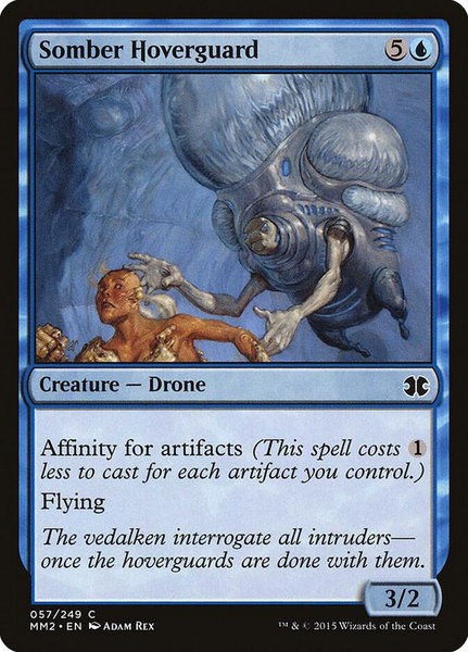 Somber Hoverguard trading card from Modern Masters 2015 Somber Hoverguard - Modern Masters 2015 Magic: The Gathering trading card