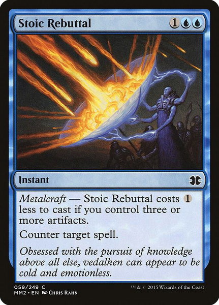 Stoic Rebuttal - Modern Masters 2015 Magic: The Gathering trading card