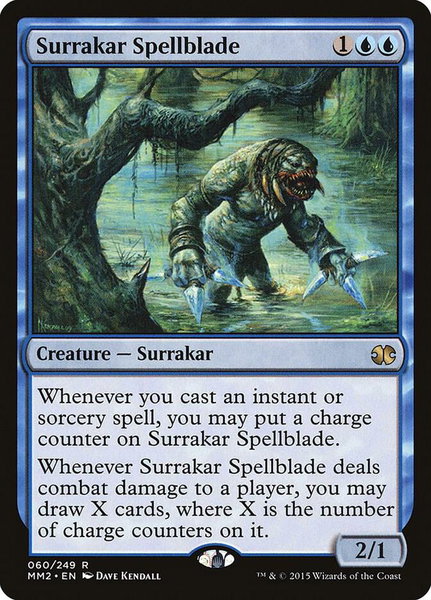 Surrakar Spellblade trading card from Modern Masters 2015 Surrakar Spellblade - Modern Masters 2015 Magic: The Gathering trading card