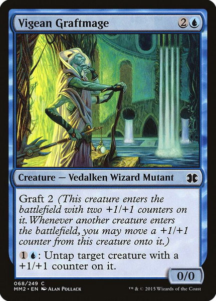 Vigean Graftmage - Modern Masters 2015 Magic: The Gathering trading card