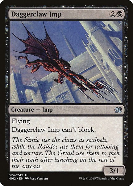 Daggerclaw Imp trading card from Modern Masters 2015 Daggerclaw Imp - Modern Masters 2015 Magic: The Gathering trading card