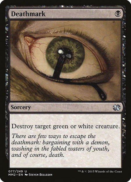 Deathmark trading card from Modern Masters 2015 Deathmark - Modern Masters 2015 Magic: The Gathering trading card