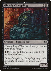 Ghostly Changeling - Modern Masters 2015 (MM2) #83 - Common Magic: The Gathering Trading Card