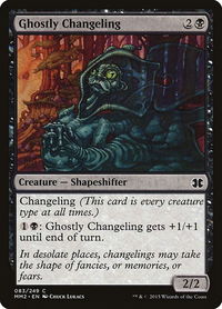 Ghostly Changeling - Modern Masters 2015 (MM2) #83 - Common Magic: The Gathering Trading Card