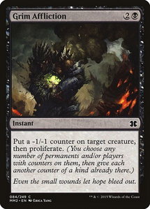 Grim Affliction - Modern Masters 2015 (MM2) #84 - Common Magic: The Gathering Trading Card