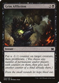 Grim Affliction - Modern Masters 2015 (MM2) #84 - Common Magic: The Gathering Trading Card