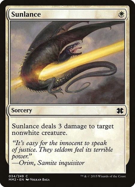Sunlance - Modern Masters 2015 Magic: The Gathering trading card