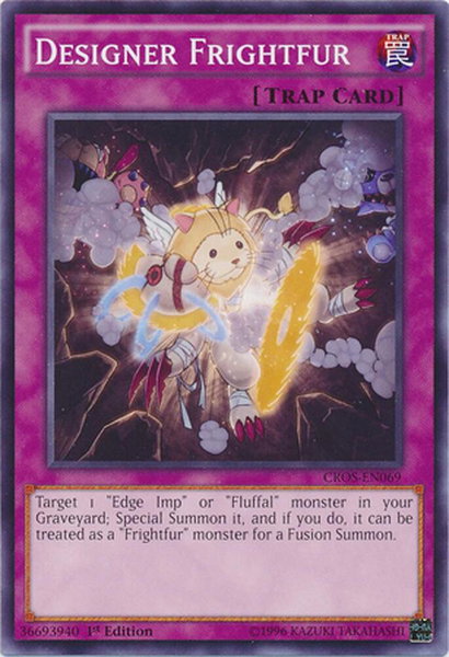 Designer Frightfur trading card from Crossed Souls Designer Frightfur - Crossed Souls YuGiOh trading card