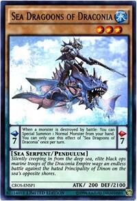 Sea Dragoons of Draconia (CROS-ENSP1) - Crossed Souls (CROS) #CROS-ENSP1 - Ultra Rare YuGiOh Trading Card