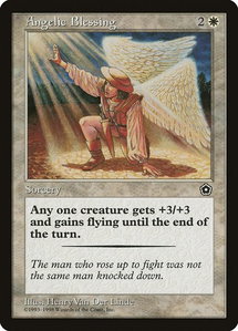 Angelic Blessing - Portal Second Age (P02) #9 - Common Magic: The Gathering Trading Card