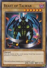 Beast of Talwar - Starter Deck: Dark Legion (YS15-ENL) #YS15-ENL01 - Common / Short Print YuGiOh Trading Card