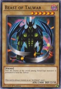 Beast of Talwar - Starter Deck: Dark Legion YuGiOh trading card