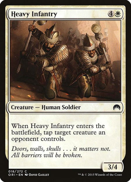 Heavy Infantry - Magic Origins Magic: The Gathering trading card
