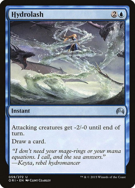 Hydrolash trading card from Magic Origins Hydrolash - Magic Origins Magic: The Gathering trading card