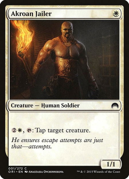 Akroan Jailer - Magic Origins Magic: The Gathering trading card
