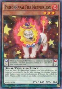 Performapal Fire Mufflerlion (Shatterfoil) - Star Pack ARC-V (SP15) #SP15-EN024 - Rare YuGiOh Trading Card