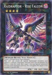 Raidraptor - Rise Falcon (Shatterfoil) - Star Pack ARC-V (SP15) #SP15-EN037 - Rare YuGiOh Trading Card