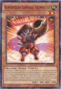 Superheavy Samurai Trumpeter (Shatterfoil) - Star Pack ARC-V (SP15) #SP15-EN028 - Rare YuGiOh Trading Card
