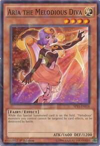 Aria the Melodious Diva (Shatterfoil) - Star Pack ARC-V (SP15) #SP15-EN018 - Rare YuGiOh Trading Card