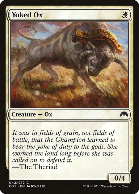 Yoked Ox - Magic Origins Magic: The Gathering trading card