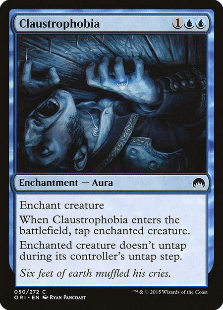 Claustrophobia - Magic Origins Magic: The Gathering trading card
