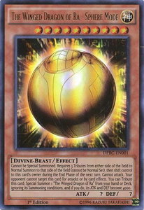 The Winged Dragon of Ra - Sphere Mode - Duelist Pack: Battle City (DPBC) #DPBC-EN001 - Ultra Rare YuGiOh Trading Card