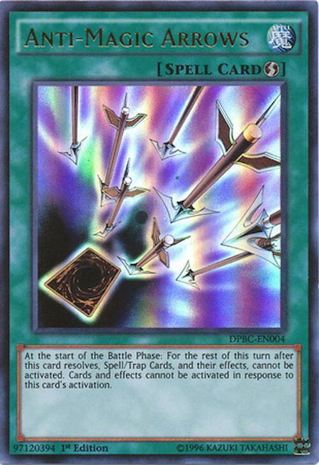 Anti-Magic Arrows - Duelist Pack: Battle City YuGiOh trading card