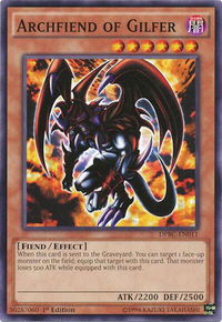 Archfiend of Gilfer - Duelist Pack: Battle City (DPBC) #DPBC-EN011 - Common / Short Print YuGiOh Trading Card