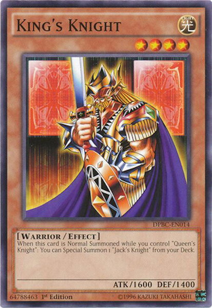 King's Knight trading card from Duelist Pack: Battle City King's Knight - Duelist Pack: Battle City YuGiOh trading card