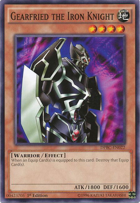 Gearfried the Iron Knight - Duelist Pack: Battle City YuGiOh trading card
