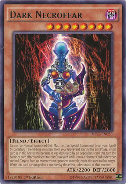 Dark Necrofear trading card from Duelist Pack: Battle City Dark Necrofear - Duelist Pack: Battle City YuGiOh trading card