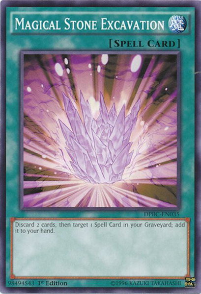 Magical Stone Excavation trading card from Duelist Pack: Battle City Magical Stone Excavation - Duelist Pack: Battle City YuGiOh trading card